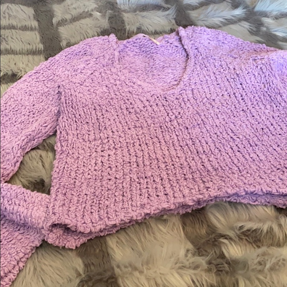 Free people 3/4 length sweater